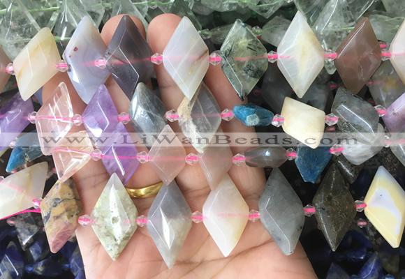 NGBS109 15 inches 13*22mm - 15*25mm faceted marquise colorful gemstone beads