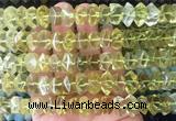 NGBS117 15 inches 8*12mm - 10*14mm faceted nuggets lemon quartz beads