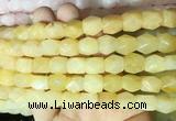 NGBS142 15 inches 9*11mm faceted nuggets yellow aventurine gemstone beads