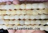 NGBS143 15 inches 9*11mm faceted nuggets yellow aventurine gemstone beads