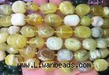 NGBS15 15 inches 8*12 - 10*14mm nuggets yellow opal gemstone beads