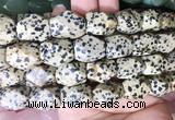 NGBS173 15 inches 13*18mm faceted nuggets dalmatian jasper gemstone beads