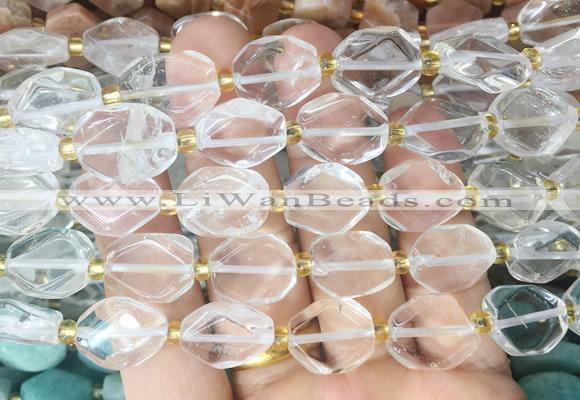 NGBS186 15 inches 10*14mm - 12*16mm freeform iolite beads