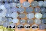 NGBS24 15 inches 8*12 - 10*14mm nuggets blue chalcedony gemstone beads