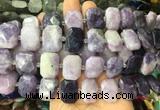 NGBS64 15 inches 13*18mm - 15*20mm faceted freeform lepidolite beads