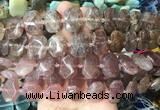 NGBS68 15 inches 13*18mm - 15*20mm faceted freeform red strawberry quartz beads