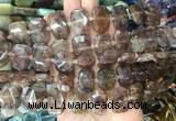 NGBS75 15 inches 13*18mm - 15*20mm faceted freeform quartz beads