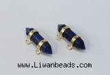 NGC1039 7*30mm – 8*32mm sticks lapis lazuli gemstone connectors