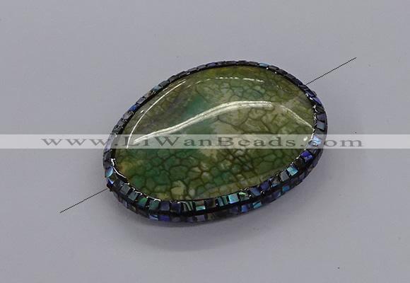 NGC1892 40*50mm - 45*55mm freeform agate gemstone connectors