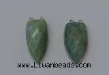 NGC5146 16*35mm - 18*40mm arrowhead amazonite connectors