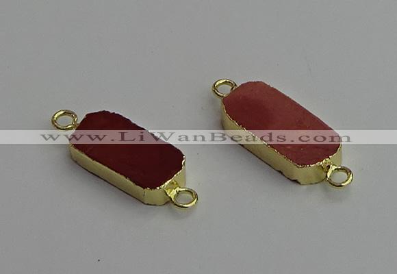 NGC5688 10*22mm - 10*25mm freeform mookaite gemstone connectors