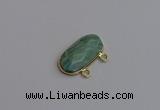 NGC5818 13*25mm faceted oval amazonite connectors wholesale