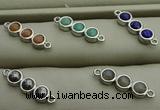 NGC6036 6*18mm mixed gemstone connectors wholesale