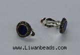 NGE282 15mm - 16mm coin lapis lazuli gemstone earrings wholeasle