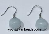 NGE425 10*10mm teardrop aquamarine earrings wholesale