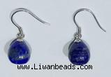 NGE426 10*10mm teardrop lapis lazuli earrings wholesale