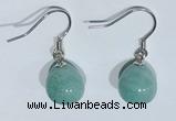 NGE427 10*10mm teardrop amazonite earrings wholesale