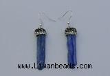 NGE5100 10*35mm - 15*45mm freeform blue kyanite earrings