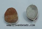 NGP1040 20*30mm - 25*35mm freeform druzy agate beads pendant