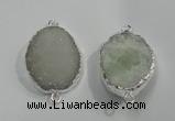 NGP1045 20*30mm - 25*35mm freeform druzy agate beads pendant