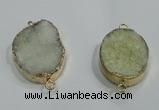 NGP1060 20*30mm - 25*35mm freeform druzy agate beads pendant