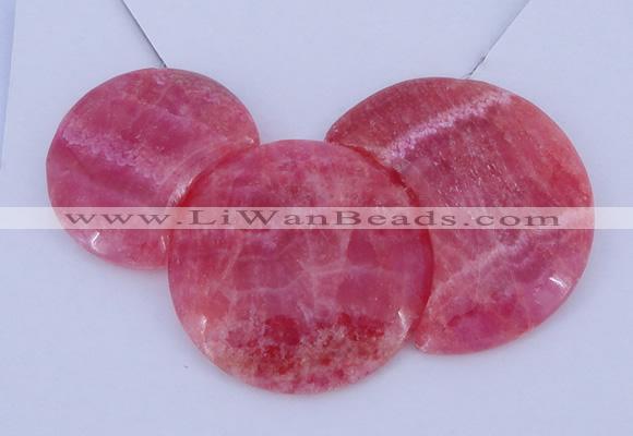 NGP114 Dyed rhodochrosite gemstone pendants set jewelry wholesale