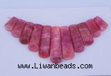 NGP115 Dyed rhodochrosite gemstone pendants set jewelry wholesale