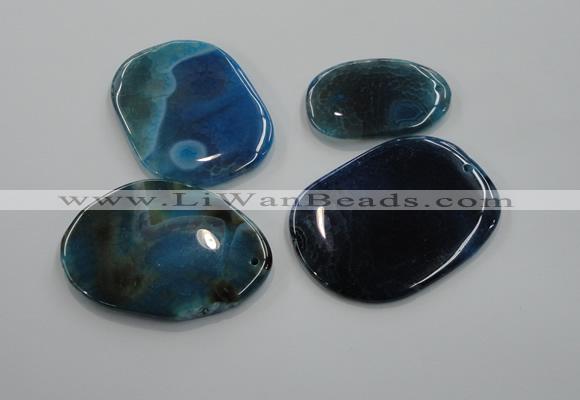 NGP1172 35*50mm - 45*65mm freeform agate gemstone pendants wholesale