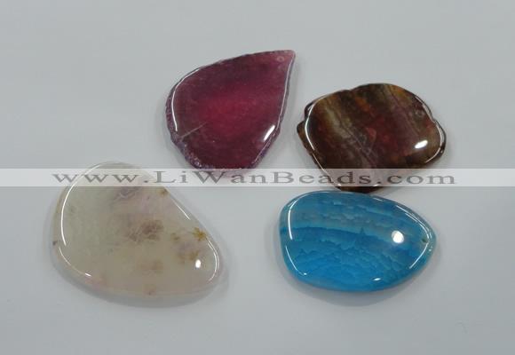 NGP1177 40*50mm - 50*60mm freeform agate gemstone pendants wholesale