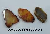 NGP1195 30*60mm - 45*75mm freeform agate gemstone pendants wholesale