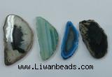 NGP1198 30*50mm - 40*70mm freeform agate gemstone pendants wholesale