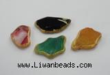 NGP1201 30*40mm - 40*55mm freeform agate gemstone pendants wholesale