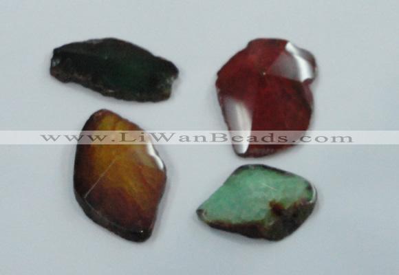 NGP1205 30*40mm - 45*55mm freeform agate gemstone pendants wholesale