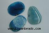 NGP1236 45*60mm - 50*70mm freeform agate gemstone pendants wholesale