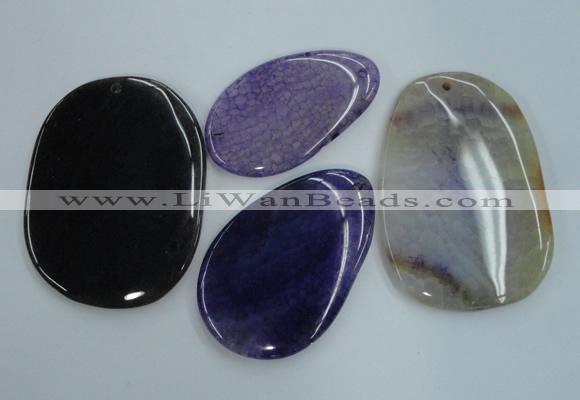 NGP1237 35*50mm - 50*70mm freeform agate gemstone pendants wholesale