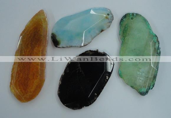 NGP1264 35*45mm - 45*65mm freeform agate gemstone pendants wholesale