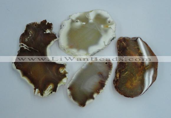 NGP1269 35*50mm - 55*75mm freeform agate gemstone pendants wholesale