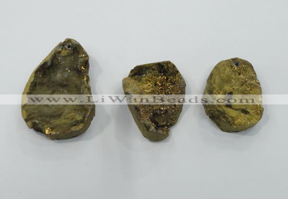 NGP1326 30*40mm - 45*55mm freeform agate gemstone pendants wholesale