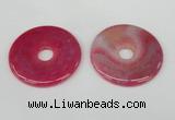 NGP1371 7*50mm - 8*55mm donut agate gemstone pendants