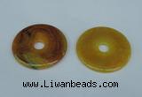 NGP1372 7*50mm - 8*55mm donut agate gemstone pendants