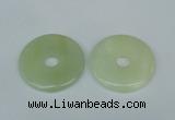 NGP1378 7*50mm - 8*55mm donut flower jade gemstone pendants