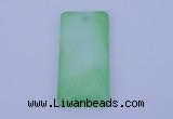 NGP138 2pcs 30*40mm rectangle dyed white jade gemstone pendants