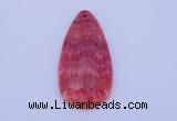 NGP141 2pcs 30*60mm teardrop dyed rhodochrosite gemstone pendants