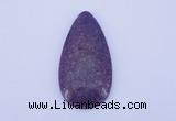 NGP143 2pcs 30*60mm teardrop kunzite gemstone pendants