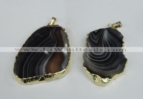 NGP1463 35*45mm - 45*55mm freeform botswana agate pendants