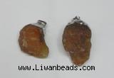 NGP1500 20*30mm - 25*50mm nuggets red agate gemstone pendants