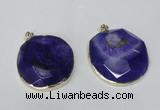 NGP1528 50*55mm - 55*60mm freeform druzy agate pendants