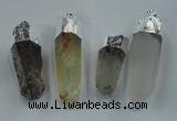 NGP1549 15*45mm - 20*65mm faceted nuggets mixed quartz pendants