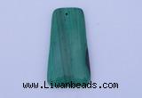 NGP157 2pcs 28*55mm trapezoid synthetic malachite pendants