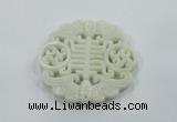 NGP1601 65*68mm Carved natural hetian jade pendants wholesale